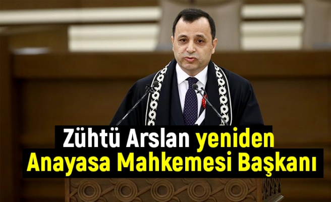 Anayasa Mahkemesi Başkanlığı seçimlerini mevcut başkan Zühtü Arslan kazandı.